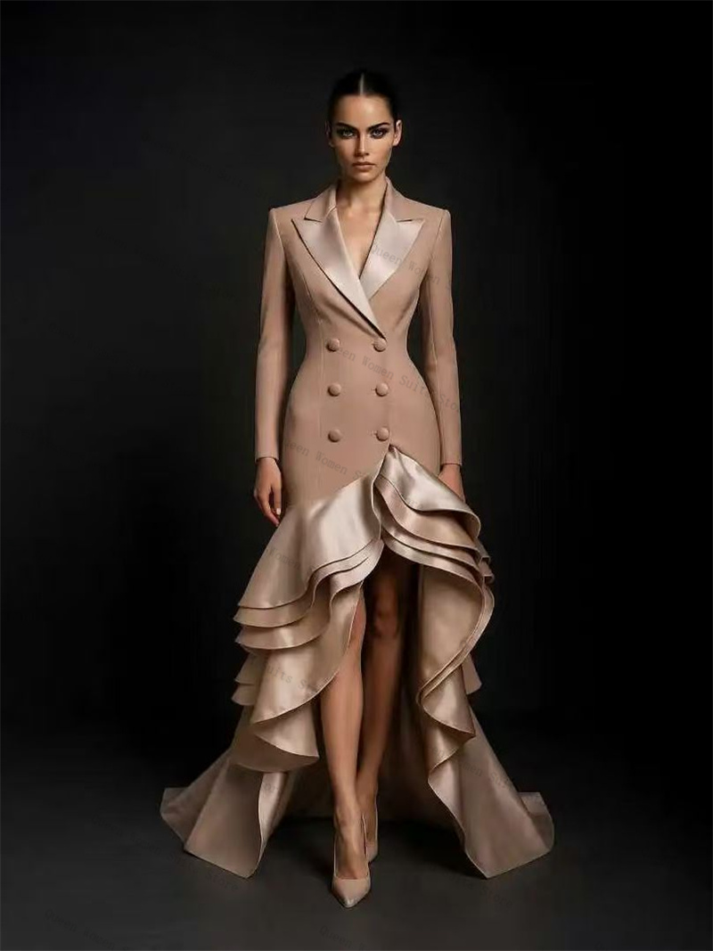 Women'S Formal Jackets To Wear With Dresses - Şampanya Kadın Takım Elbise 1 Parça