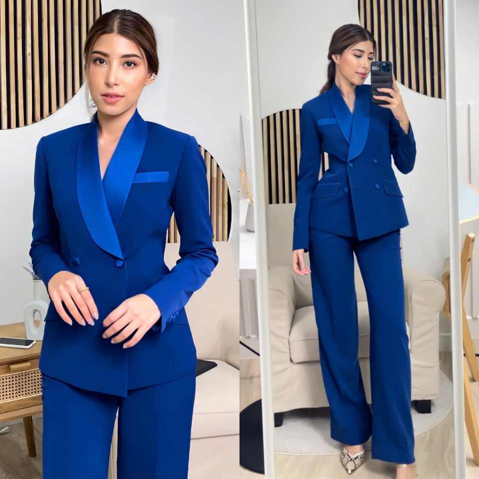 Women'S Formal Jackets To Wear With Dresses - Kraliyet Mavisi Kadın Ceket Takımları Özel