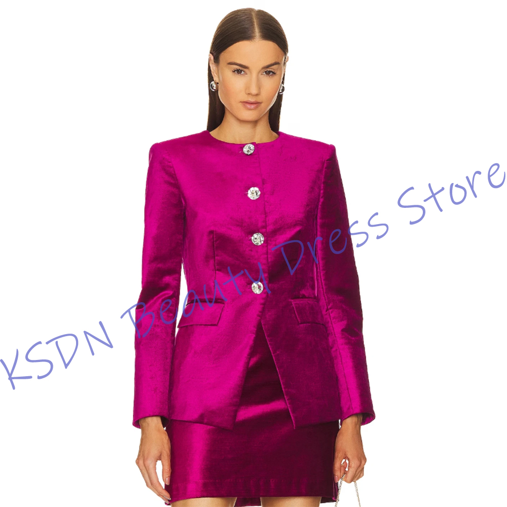 Women Formal Wear Shirt And Pant - Şık Kadın Tek Göğüslü Takım Elbise