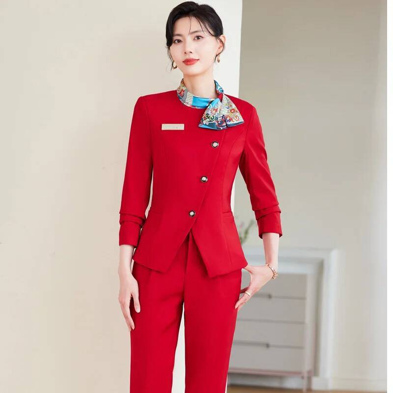 Women Formal Wear Blazers - Artı Boyutu Resmi Zarif Stiller Pantolon