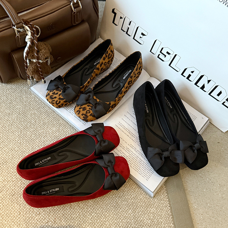 Formal Women Daily Wear Shoes - Kadınlar İçin Çok Renkli Süet Bale