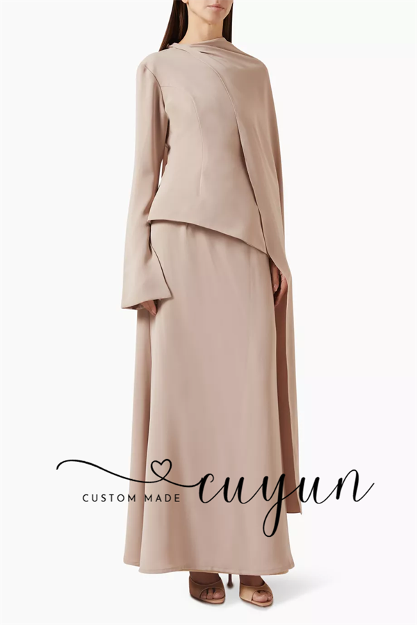 CUYUN Özel Tasarım Haki Renk T - Women'S Formal Wear For A Wedding Guest incelemesi ve fiyatı