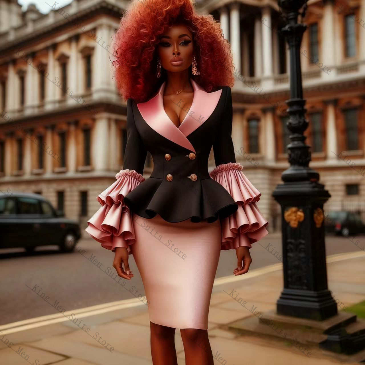 Siyah Pembe Kadın Takım Elbise - Women'S Formal Jackets To Wear With Dresses incelemesi ve fiyatı