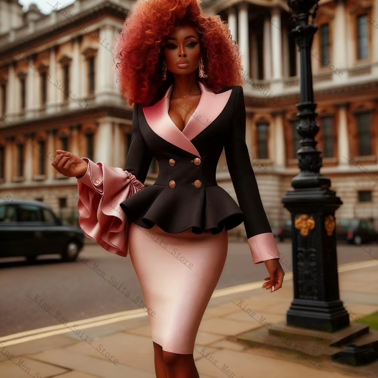 Siyah Pembe Kadın Takım Elbise - Women'S Formal Jackets To Wear With Dresses incelemesi ve fiyatı