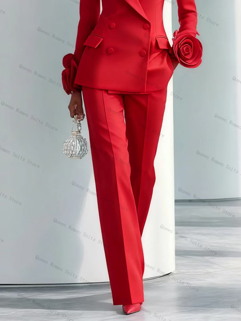 Lüks Kırmızı Kadın Takım Elbis - Women'S Formal Wear For A Wedding Guest incelemesi ve fiyatı