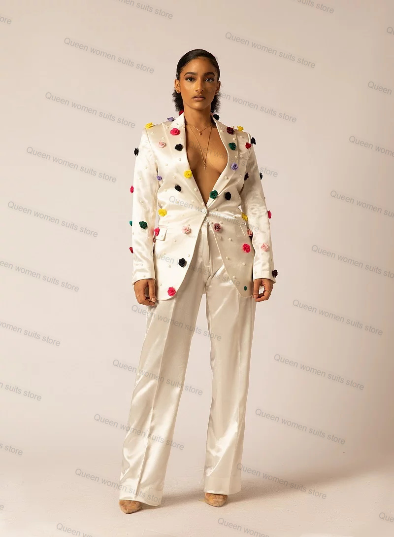 Kırık Beyaz Saten Kadın Takım  - Women'S Formal Jackets To Wear With Dresses incelemesi ve fiyatı