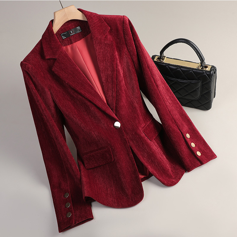 Sarı Altın Kadife Blazer Kadın - Women Formal Wear Blazers incelemesi ve fiyatı