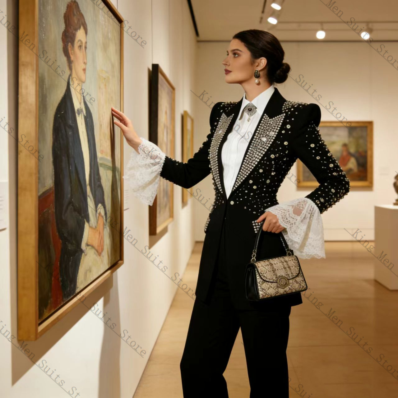Kristaller Siyah Kadın Takım E - Women Formal Wear Trousers incelemesi ve fiyatı