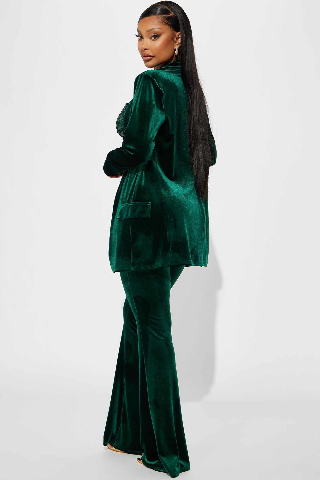 Yeşil Kadife Kadın Pantolon Ta - Women'S Formal Jackets To Wear With Dresses incelemesi ve fiyatı