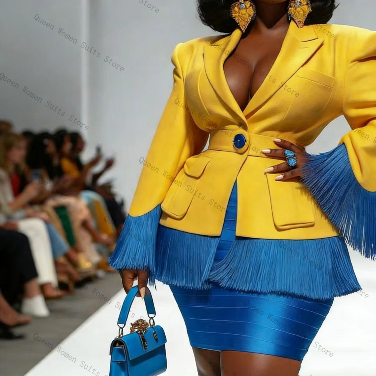 Mavi Püskül Kadın Takım Elbise - Women'S Formal Jackets To Wear With Dresses incelemesi ve fiyatı