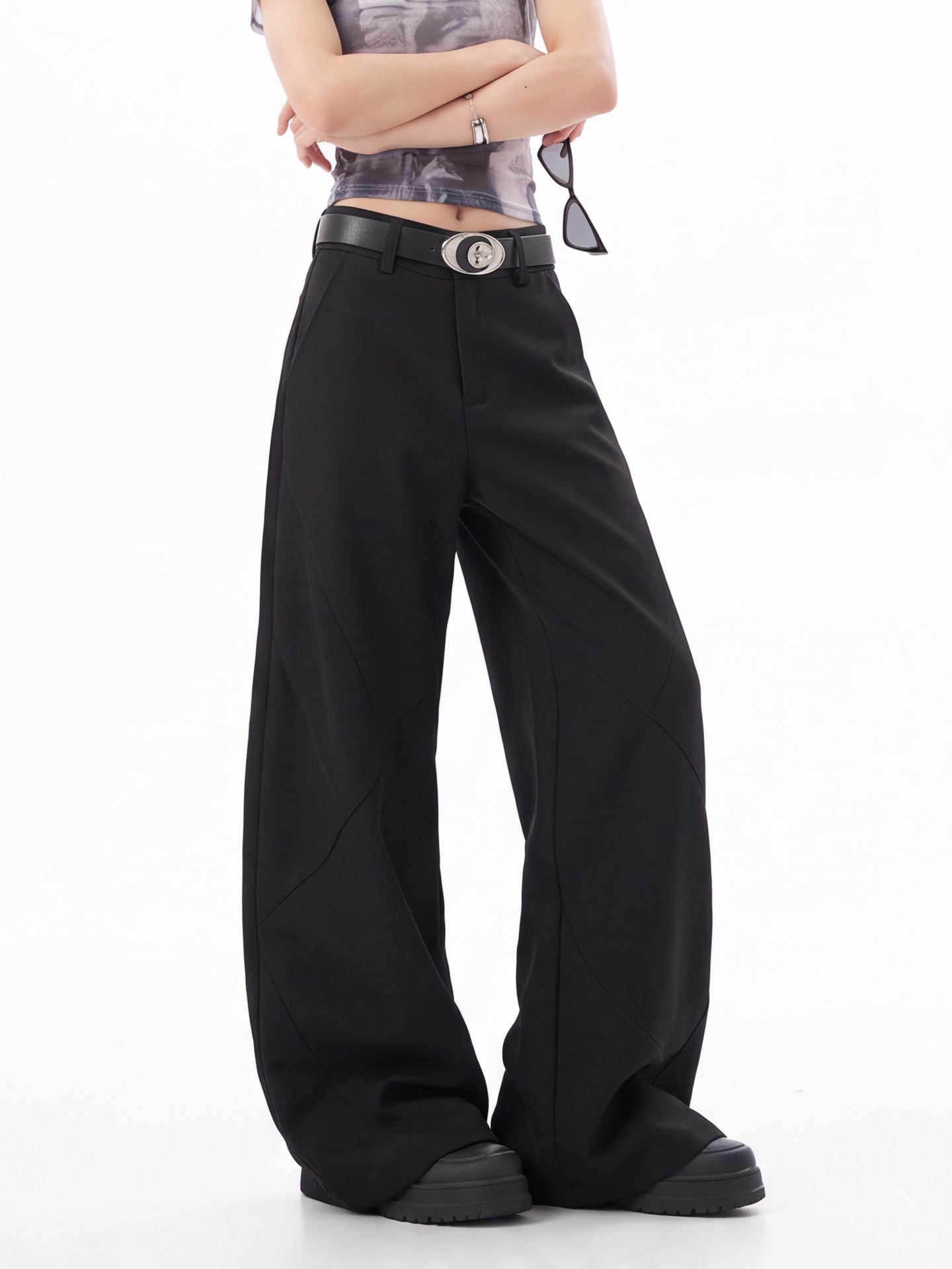 Kadınlar İçin Siyah Yüksek Bel - Tailored Trouser Wide incelemesi ve fiyatı