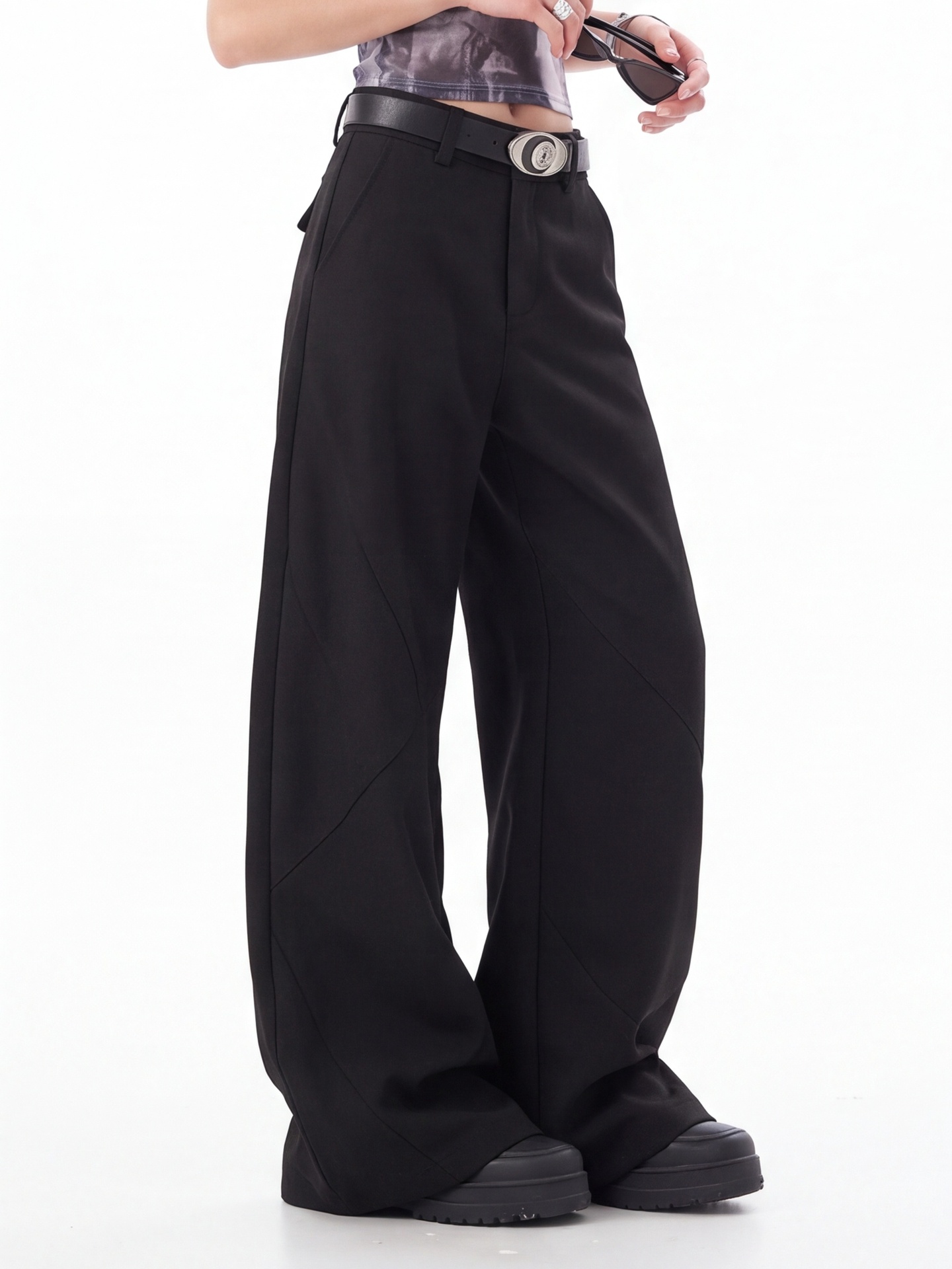 Kadınlar İçin Siyah Yüksek Bel - Tailored Trouser Wide incelemesi ve fiyatı