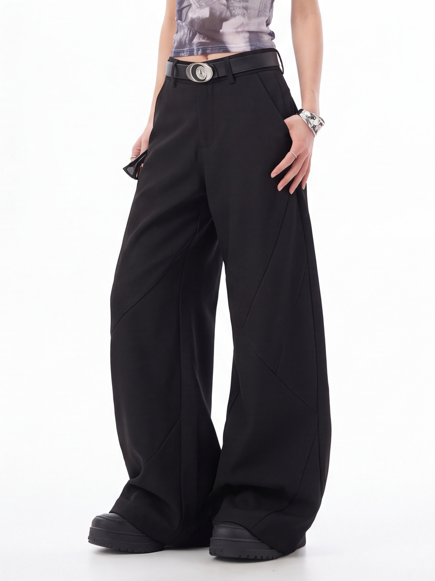 Kadınlar İçin Siyah Yüksek Bel - Tailored Trouser Wide incelemesi ve fiyatı